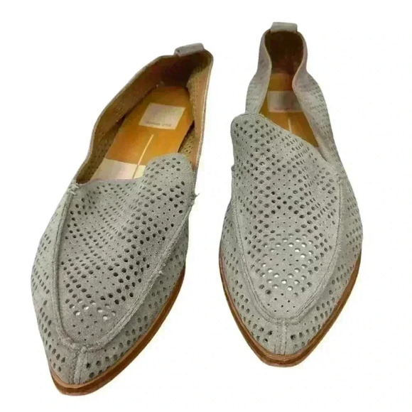 Dolce Vita Gray Perforated Loafers - Picture 3 of 10